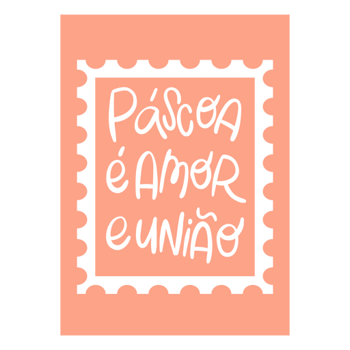 Páscoa é amor e união design PNG-Design