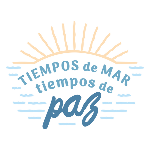 Diseño de tiempos de mar Diseño PNG