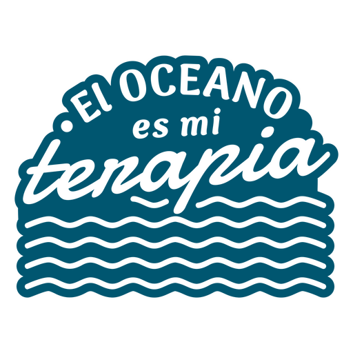 El oceano es mi tenapepia design Desenho PNG