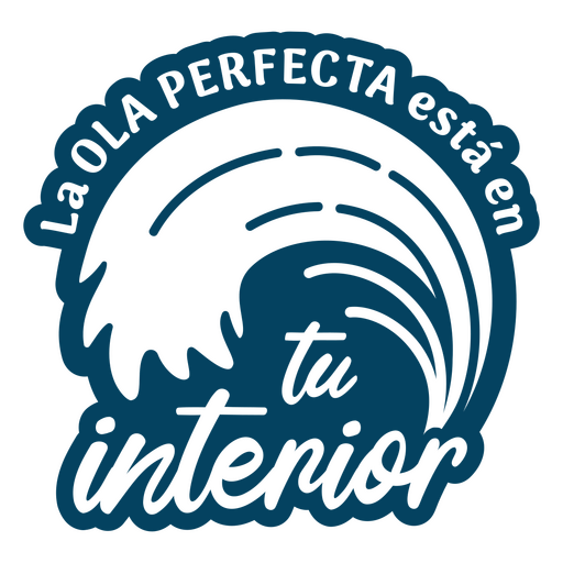 La ola perfecta ist in deiner Innenarchitektur PNG-Design