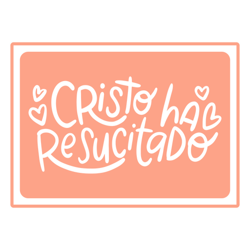 Cristo ha resucitado cut out design PNG Design