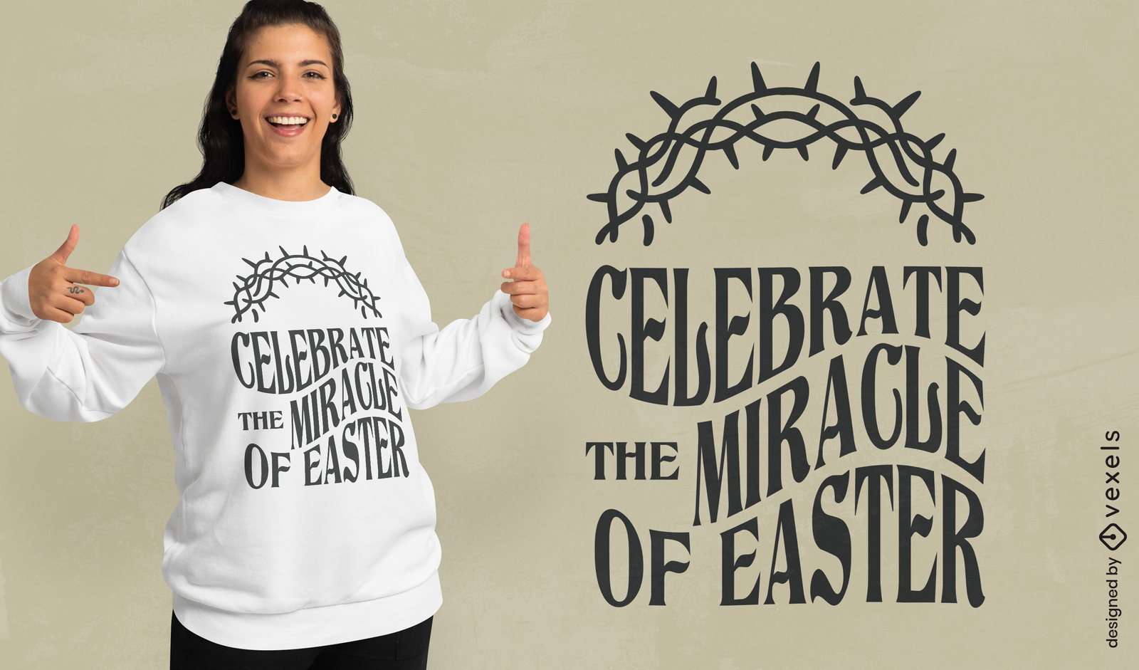 Easter miracle t-shirt design