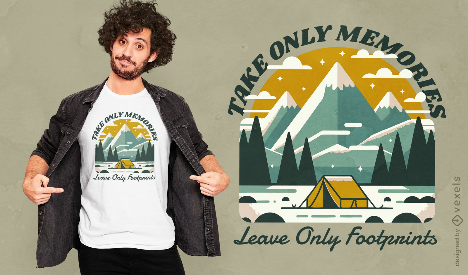 Motivational camping quote t-shirt design