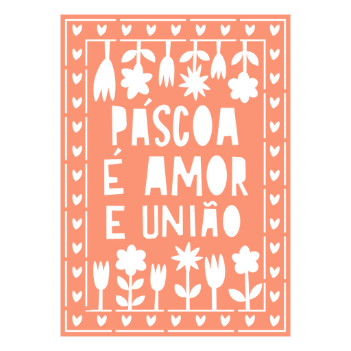 Design festivo de amor e unidade de Páscoa Desenho PNG