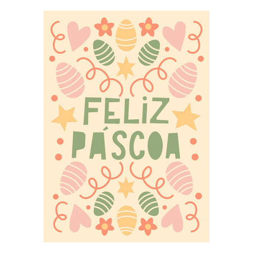 Diseño alegre de celebración de Pascua. Diseño PNG