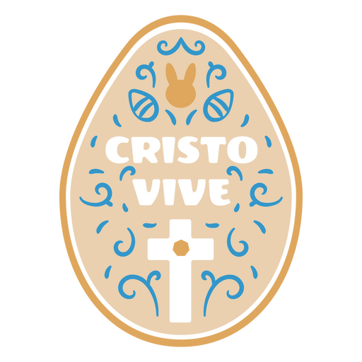 Design de ovo de páscoa colorido com mensagem cristã Desenho PNG