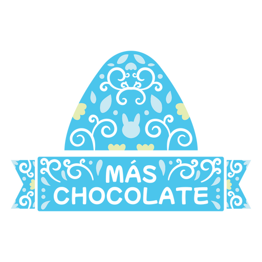 Charming easter chocolate design with bunny motif PNG Design