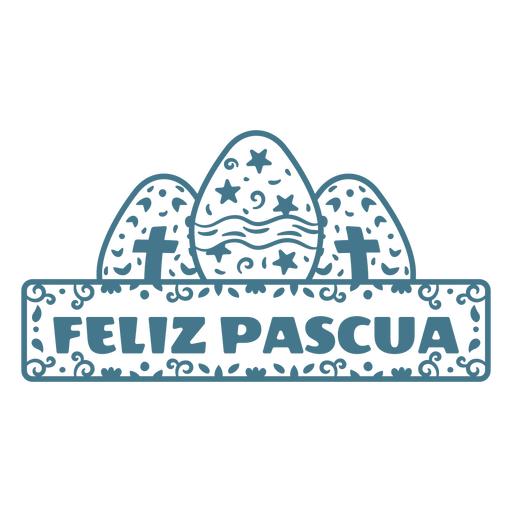 Diseño de saludo de Pascua colorido con huevos. Diseño PNG