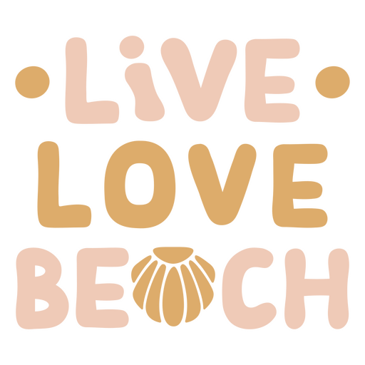 Playful beach-inspired typography design PNG Design