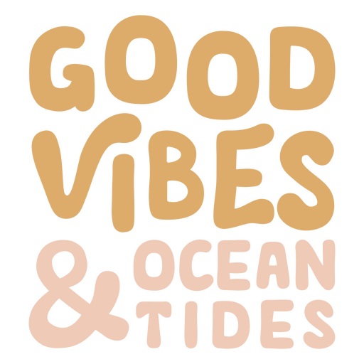 Playful ocean-inspired typography design PNG Design