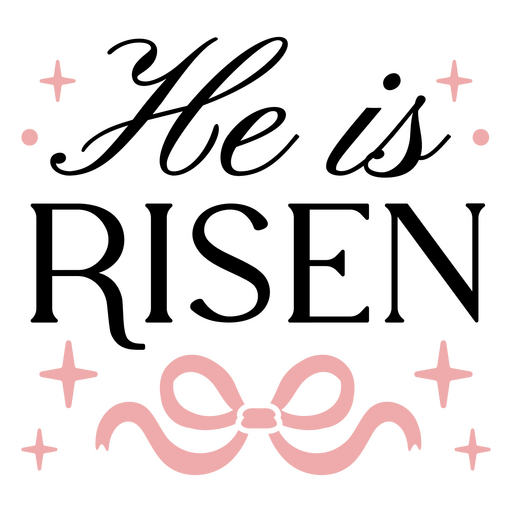 Whimsical pink bow design with sparkles PNG Design