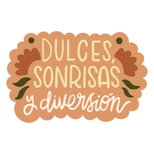 Design floral encantador com mensagem doce Desenho PNG