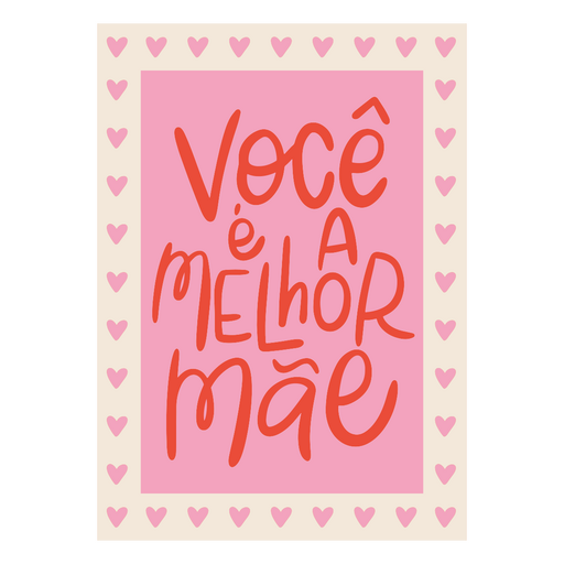 Design de citação emocionante para o dia das mães Desenho PNG