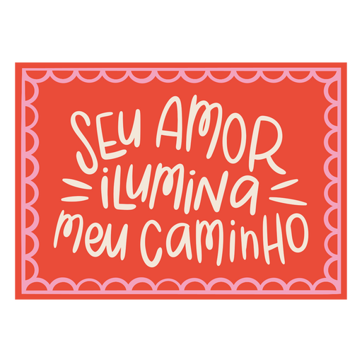 Ilustração de citação de amor caprichosa Desenho PNG