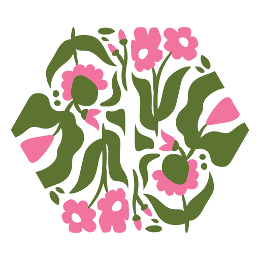 Diseño de mandala floral colorido Diseño PNG