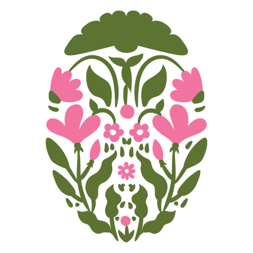 Ilustração floral elegante com flores cor de rosa Desenho PNG