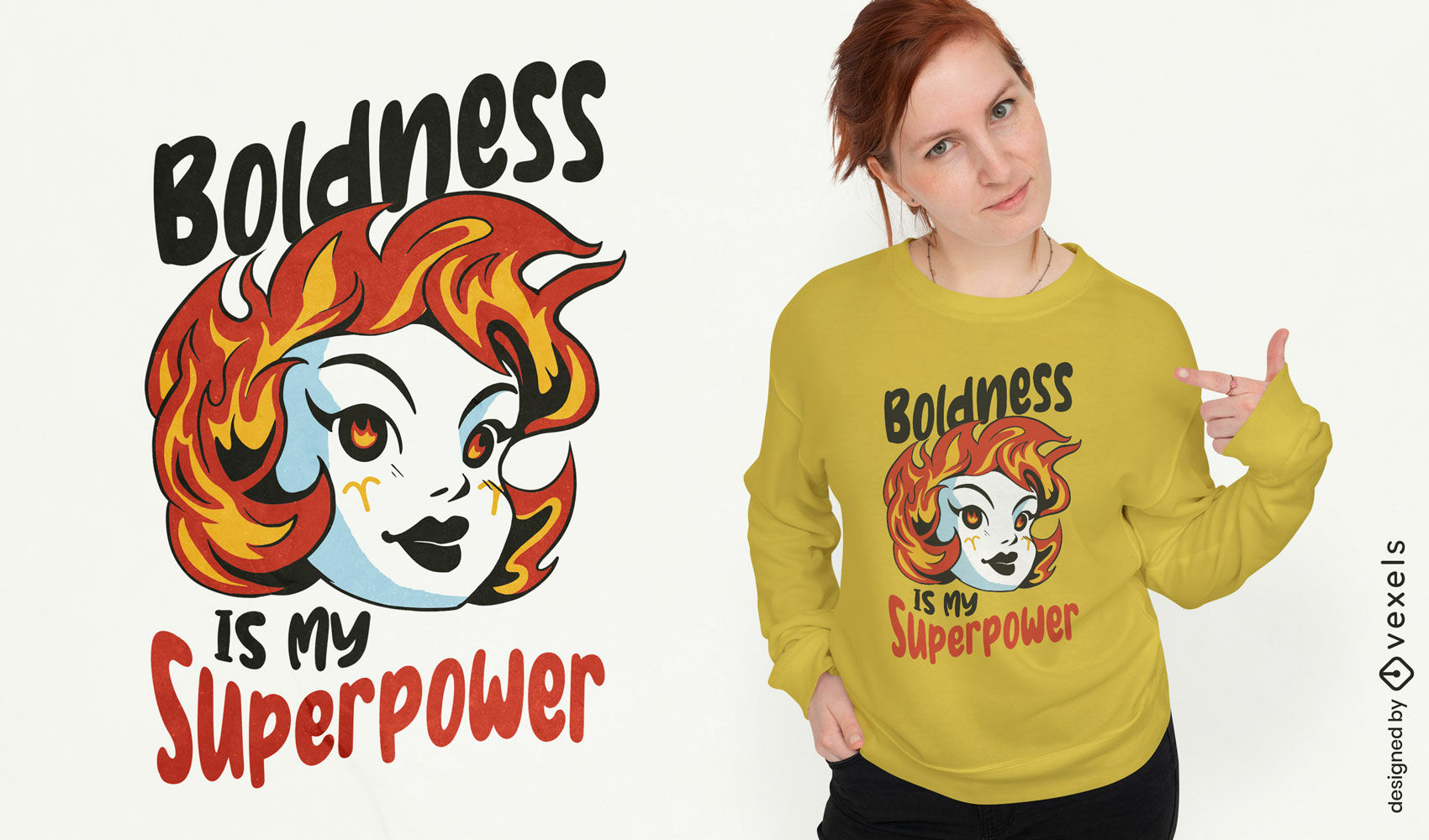 Boldness is my superpower t-shirt design