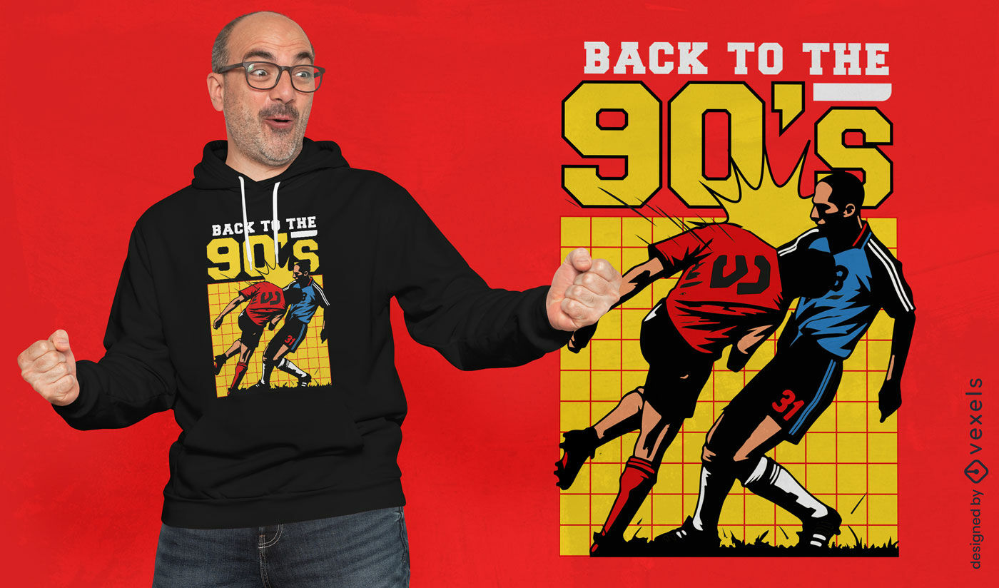 Back to 90s retro t-shirt design