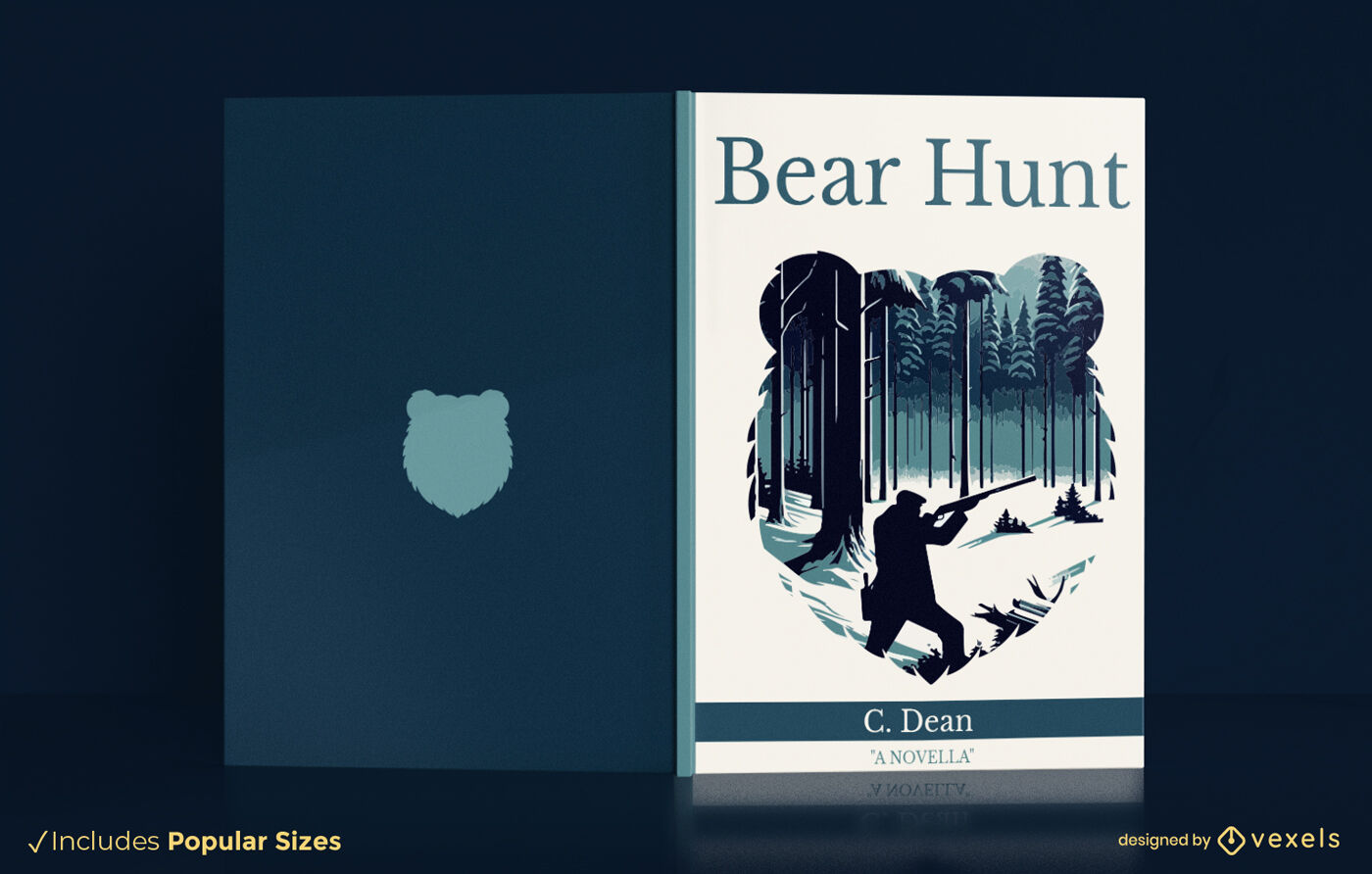 Design de capa do livro Bear Hunt	