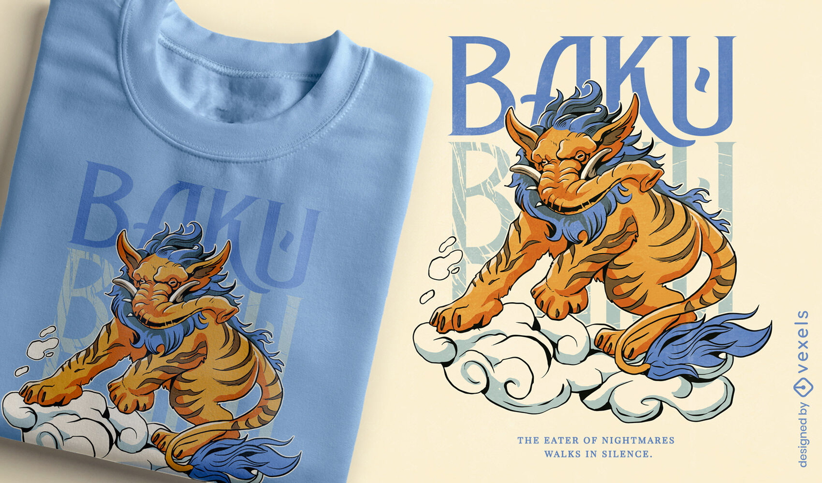 Mythical baku t-shirt design