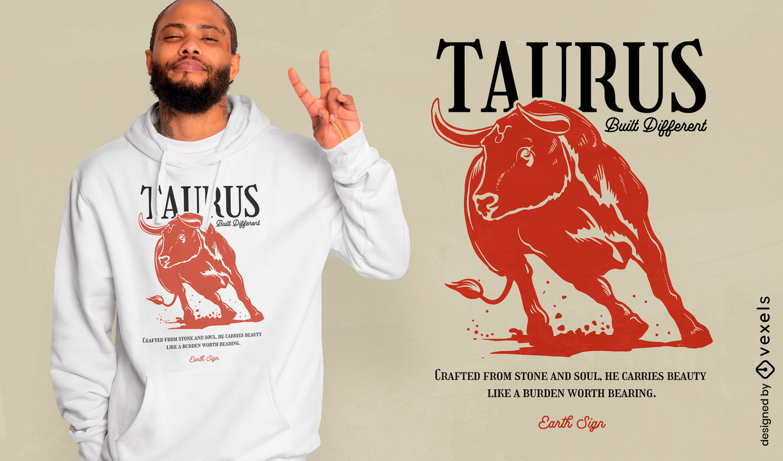 Construiu um design diferente para camisetas de Touro