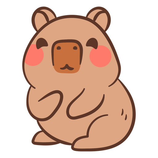 Adorable cute bear illustration PNG Design