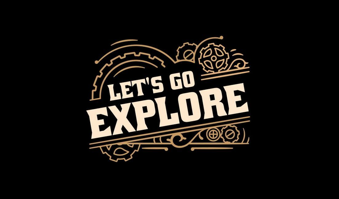 Modelo de design para camiseta Citação de exploração com tema de aventura