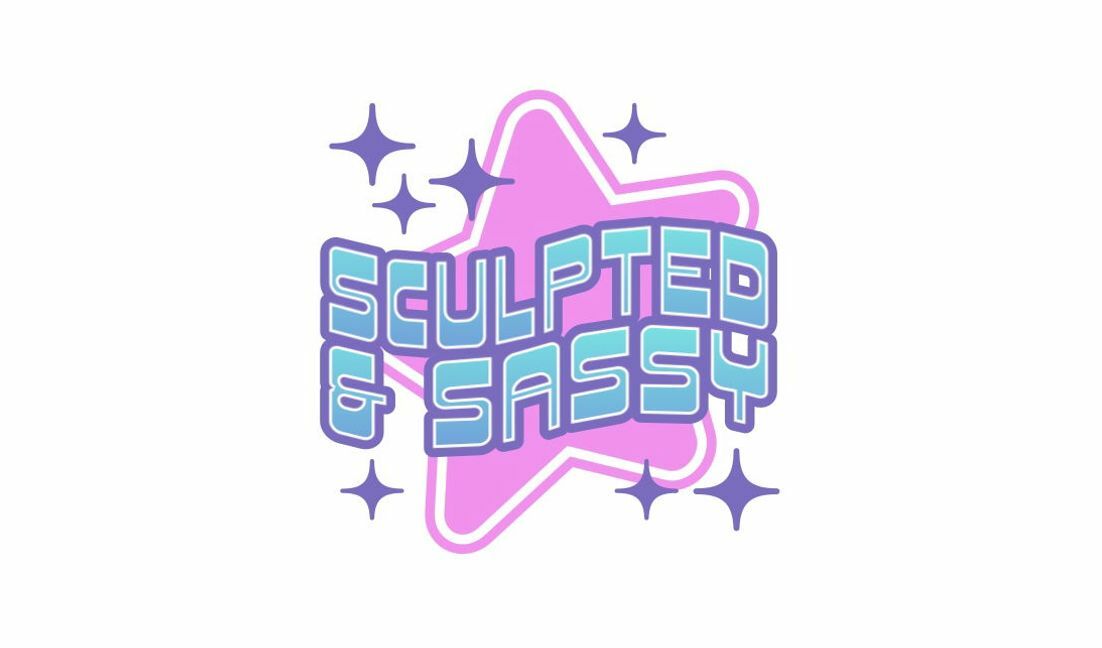 Playful sculpted and sassy text design t-shirt design template