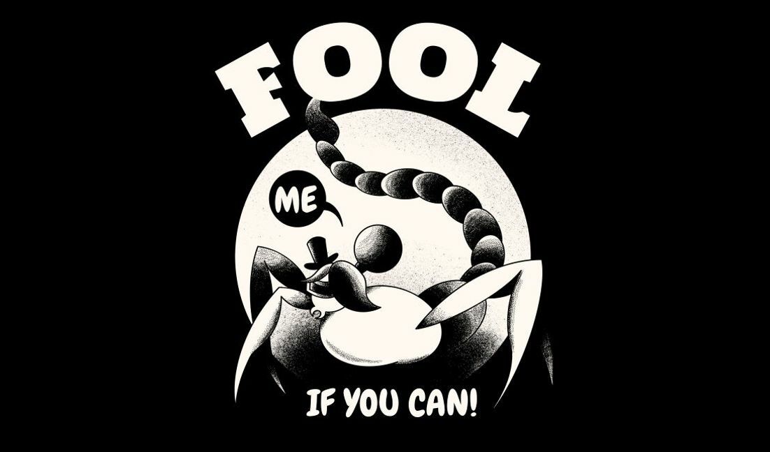 Whimsical scorpion design with playful quote t-shirt design template