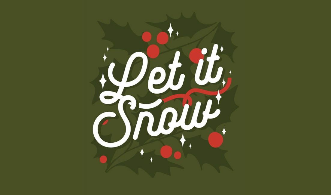 Plantilla de diseño para camiseta Diseño tipográfico navideño alegre con elementos festivos.