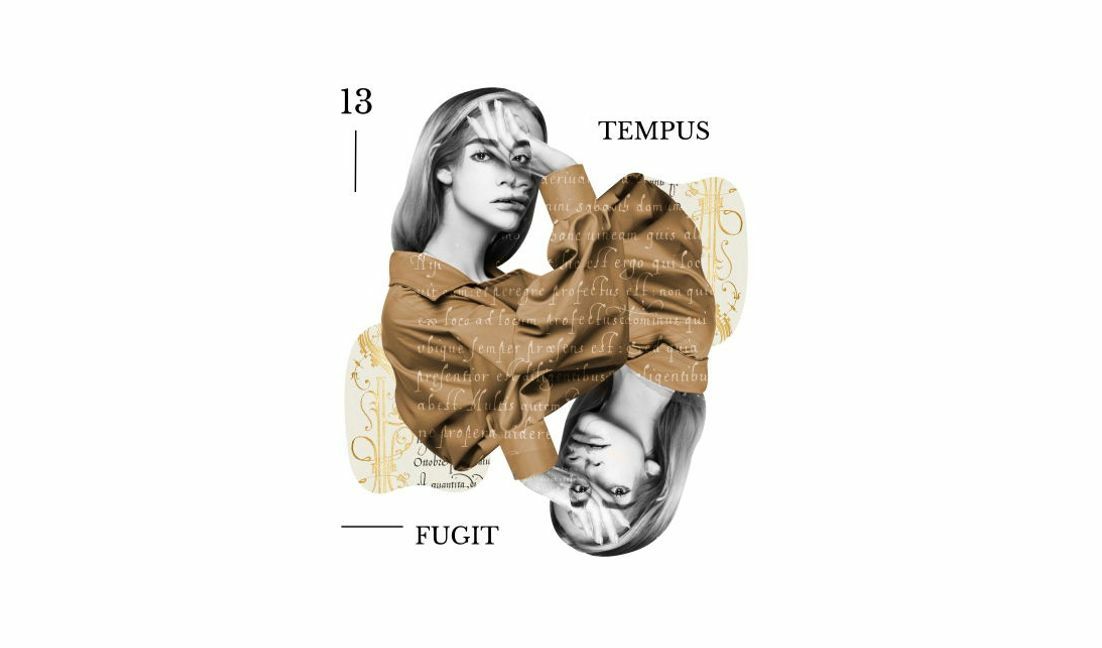 Modelo de design para camiseta Arte conceitual de retrato com tema filosófico