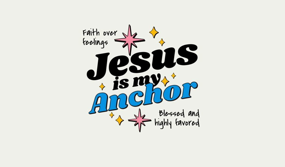 Plantilla de diseño para camiseta Diseño de cita inspiradora de fe con estrellas