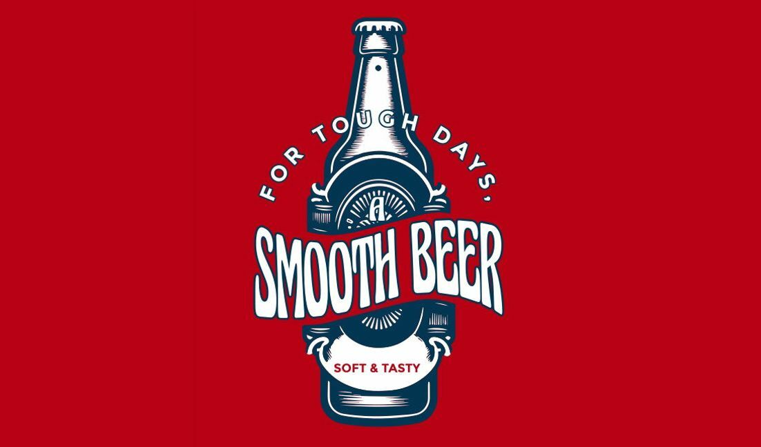 Vintage beer bottle graphic design t-shirt design template