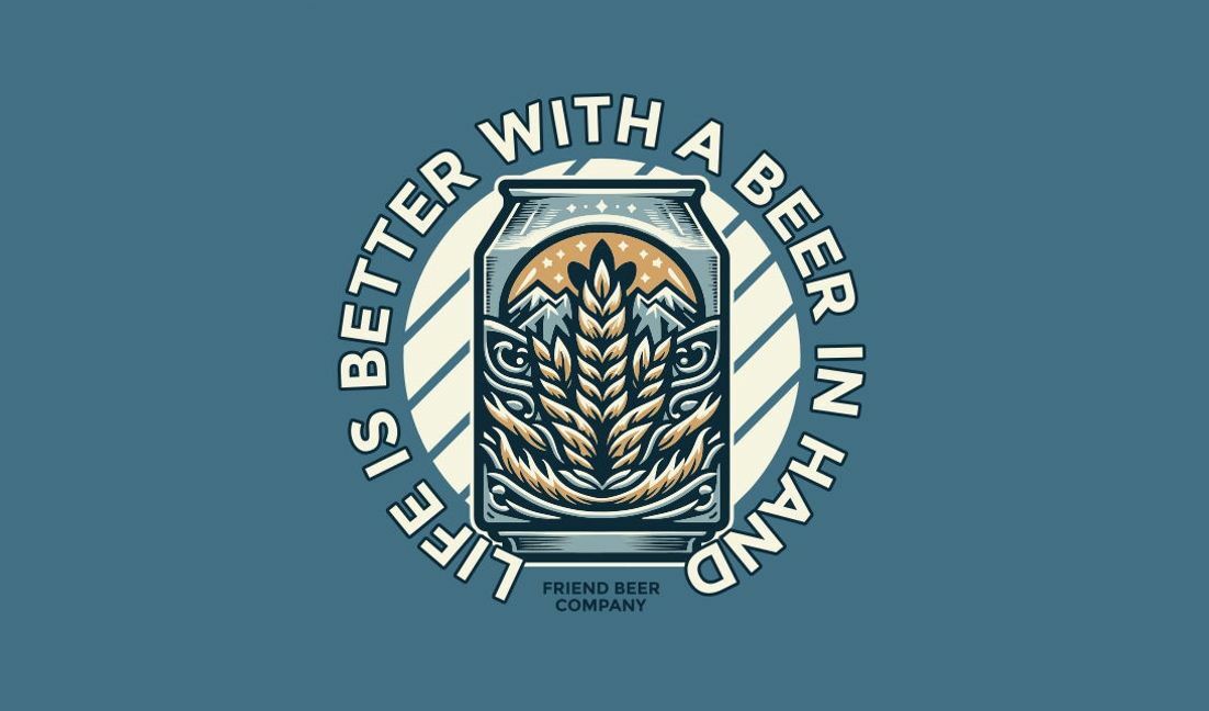 Playful beer quote design for craft beer lovers t-shirt design template