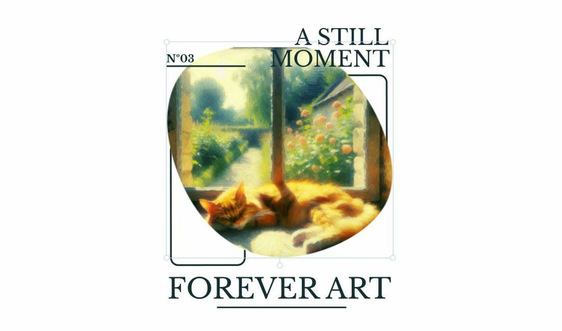 Plantilla de diseño para camiseta Impresión artística de gato encantadora para un ambiente acogedor.