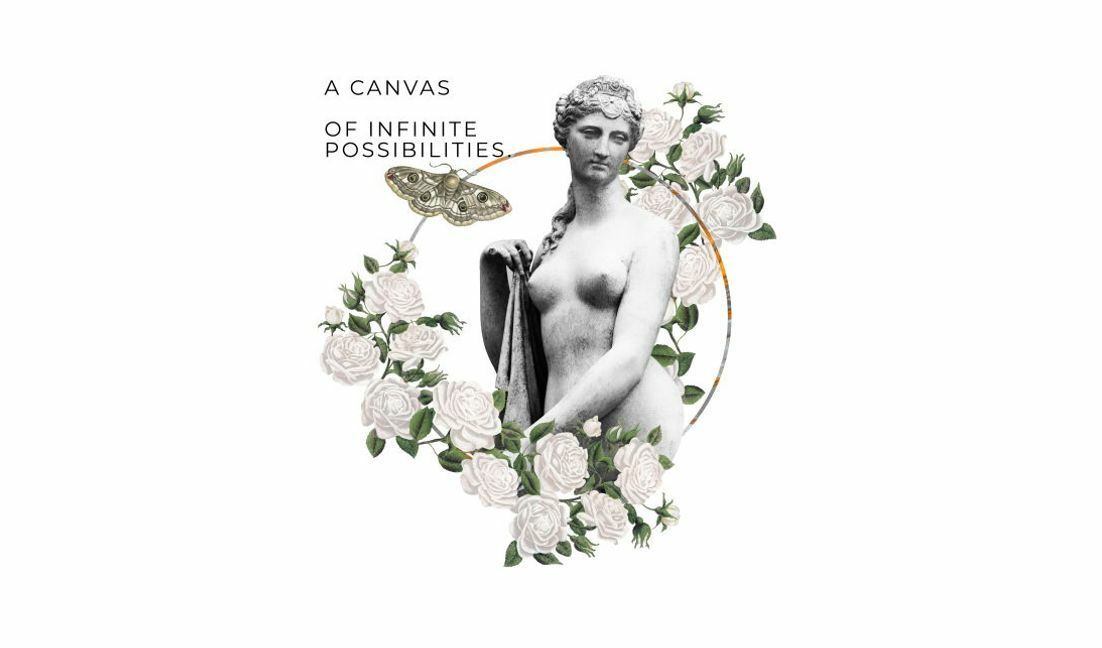 Klassischer, von Skulpturen inspirierter Kunstdruck mit motivierendem Zitat T-Shirt-Designvorlage