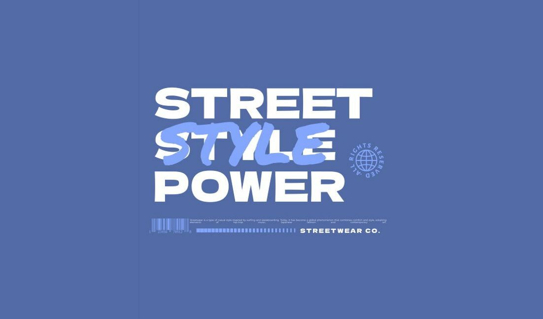 Bold street style power graphic design t-shirt design template