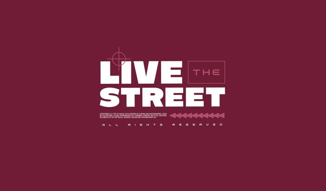 Modelo de design para camiseta Design de inspiração para streetwear urbano