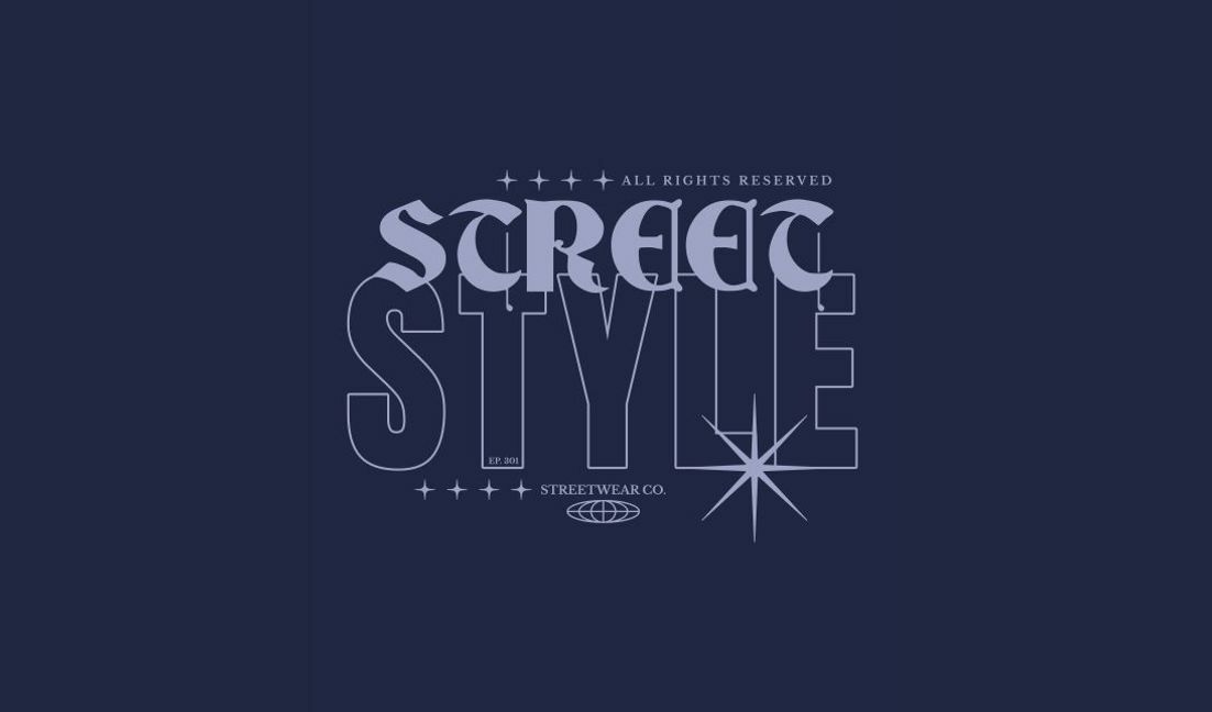 Urban street style design for apparel t-shirt design template