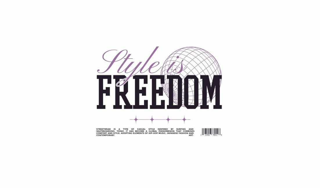 Inspirational streetwear quote design t-shirt design template