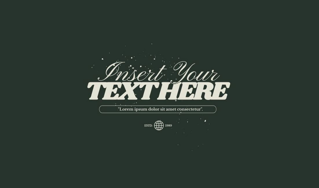 Modelo de design para camiseta Design de tipografia personalizável com escrita elegante