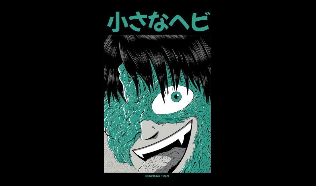 Whimsical monster graphic design t-shirt design template
