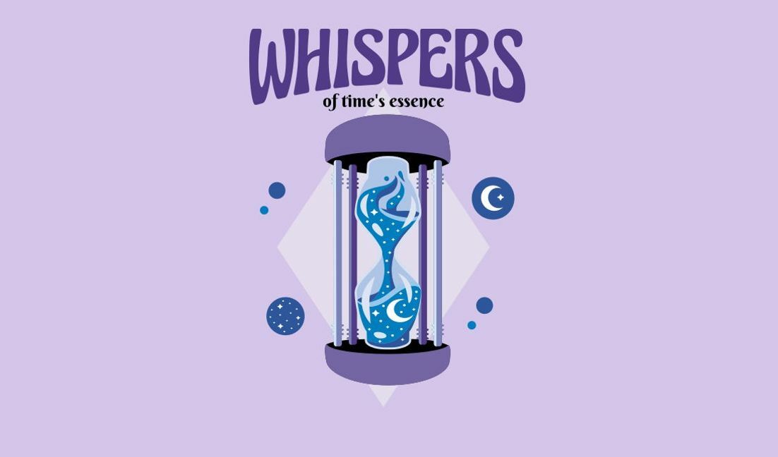 Modelo de design para camiseta Design caprichoso de ampulheta que transmite sussurros da essência do tempo