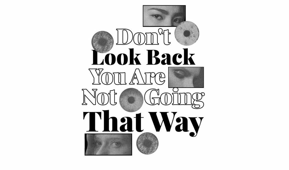 Inspirational typography art with eye imagery t-shirt design template