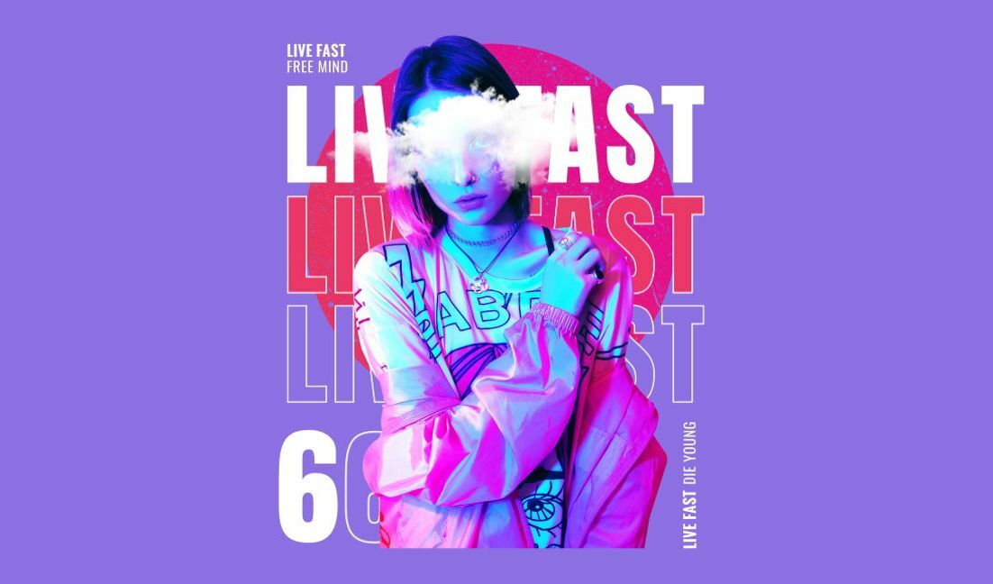 Plantilla de diseño para camiseta Diseño gráfico audaz con cita motivacional.