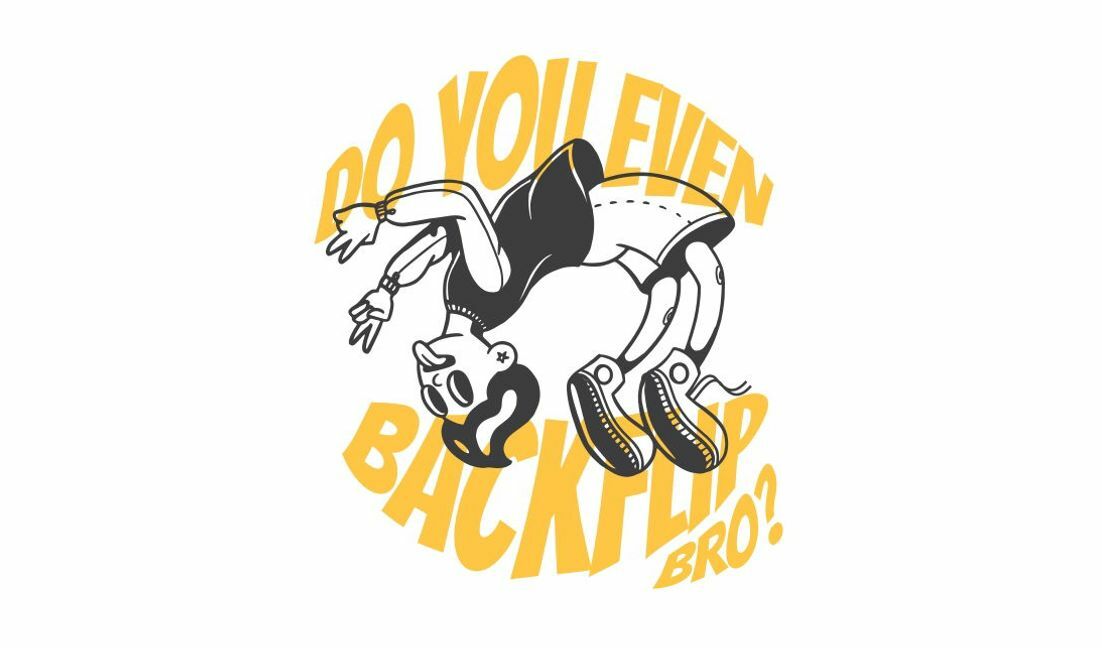 Modelo de design para camiseta Design de skate lúdico com frase de efeito humorística