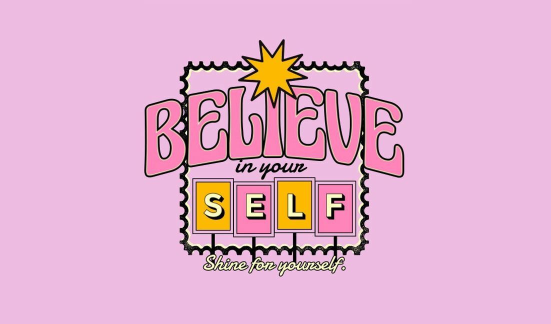 Plantilla de diseño para camiseta Diseño de cita motivacional lúdica