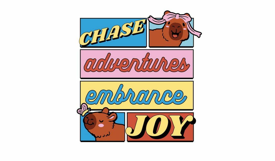 Playful animal adventure quote design t-shirt design template