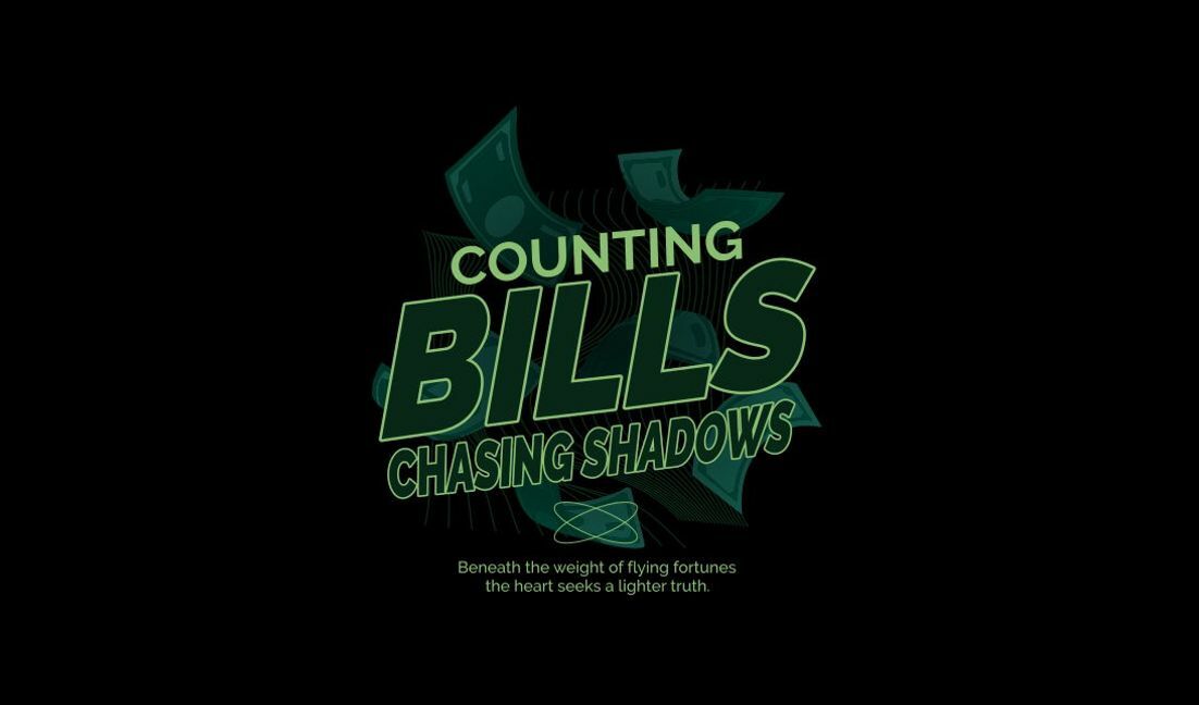 Verspieltes Geldzitat-Design T-Shirt-Designvorlage