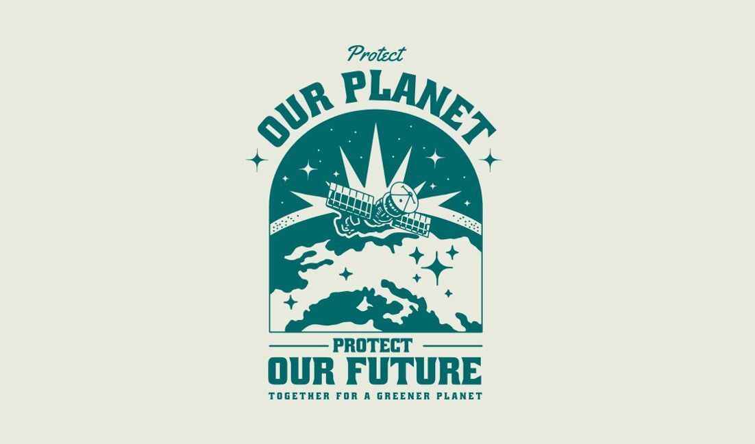 Plantilla de diseño para camiseta Proteger nuestro planeta diseño ambiental